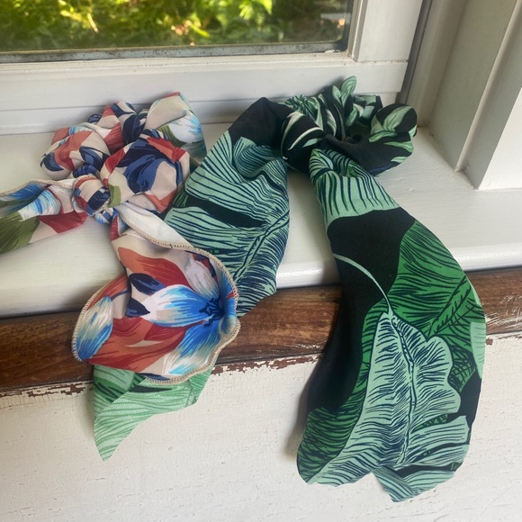 Anthropologie Accessories - Anthropologie Tropical Hair Scarf Bundle